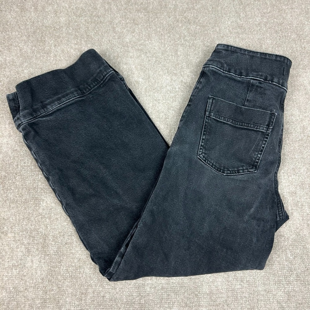 Express Jeans Womens 0R Black‎ Denim Cotton Boho Streetwear High Rise Wide Leg